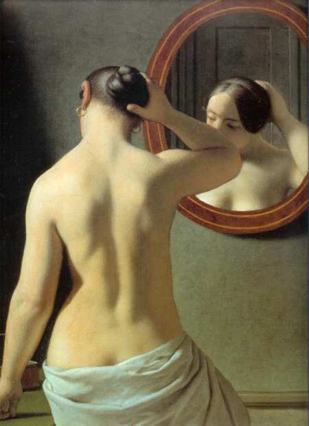 La femme au miroir 1841 C.W. Eckersberg